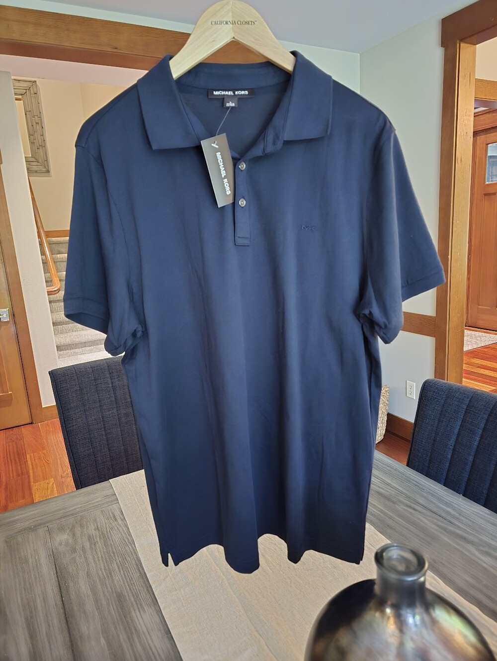 Michael Kors New w/tags Men's Size L Dark Navy Polo Shirt